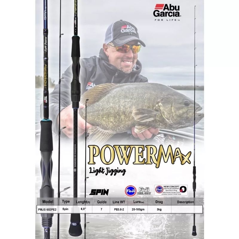 JORAN ABU GARCIA POWER MAX LIGHT JIGGING 180