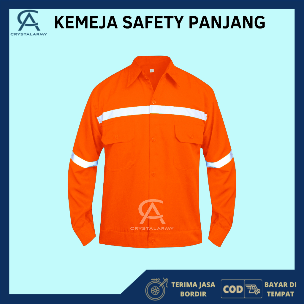 Katelpak Wearpack Safety Atasan Kemeja Kerja Atasan Katelpak Potongan Setelan Dengan Scotlight Panjang