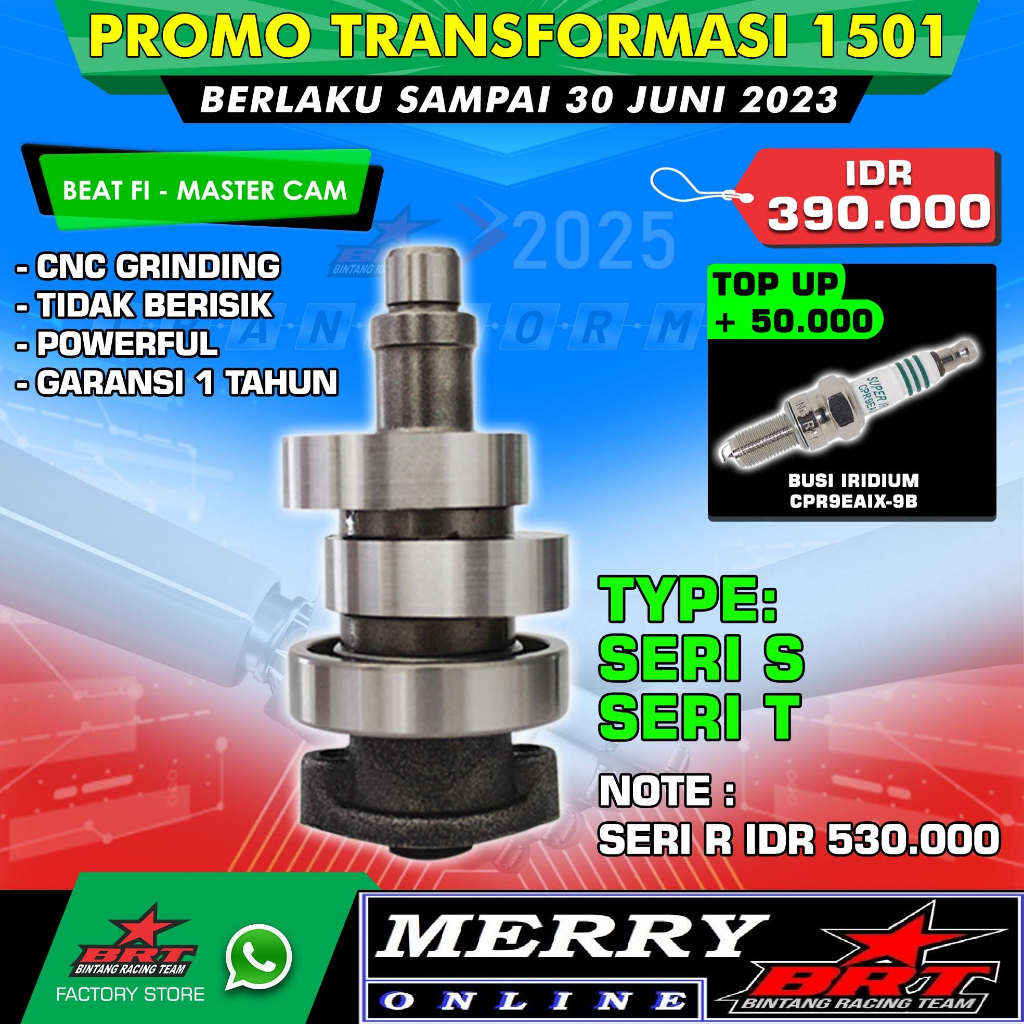 Promo Master Cam BRT Noken as Beat FI Scoopy FI Spacy Stater Kasar Non Esp S1 T1