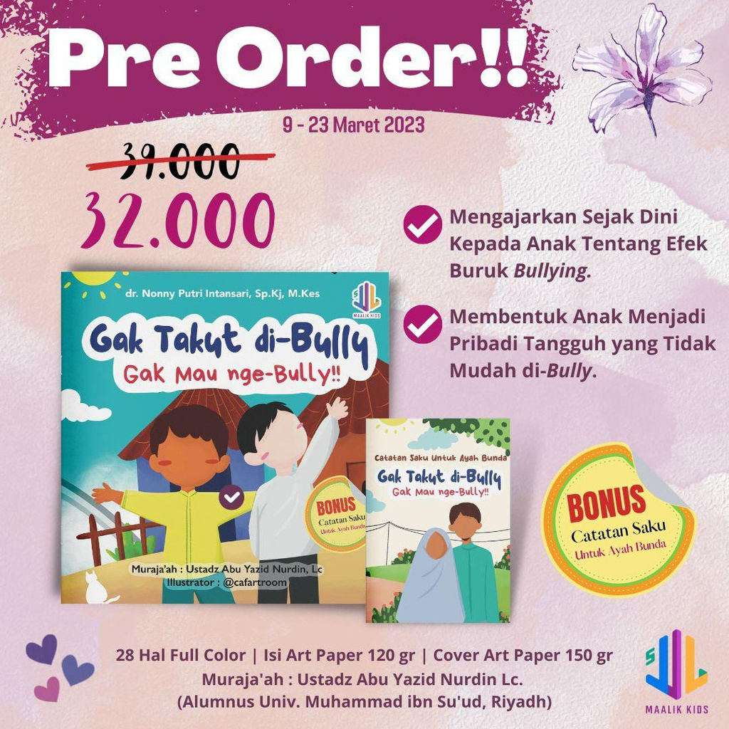 Buku Anak : Gak Takut di-Bully (Gak Mau nge-Bully!