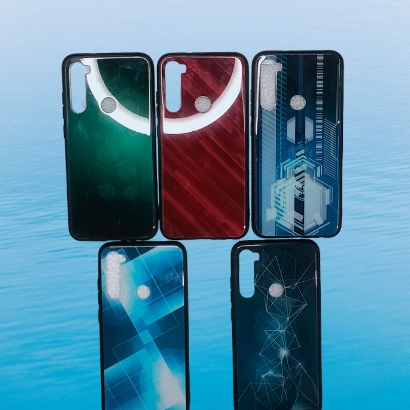 SOFTCASE GLASS REDMI NOTE 8 LUXURY KILAU KACA elegan tahan air dan api