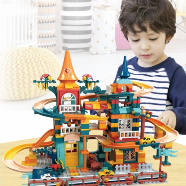 

Unik Mainan Anak DIY Balok Bangunan dan Jalur Rel ~ BUILDING BLOCK 512pcs Murah