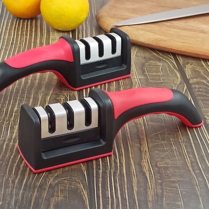 Alat Pengasah Pisau / Penajam Gunting Alat Dapur Knife Sharpener