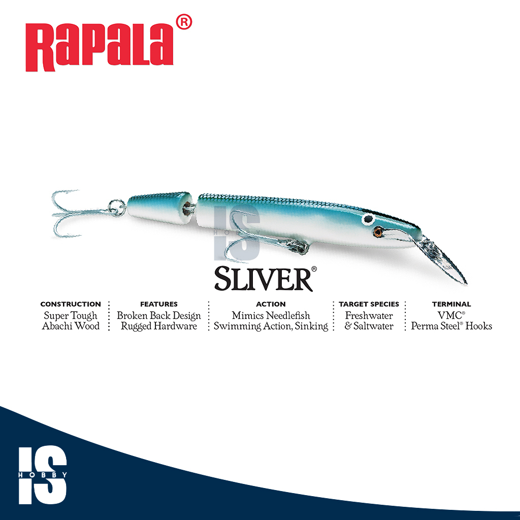 Lure Umpan Minnow Rapala Sliver 13cm SL13