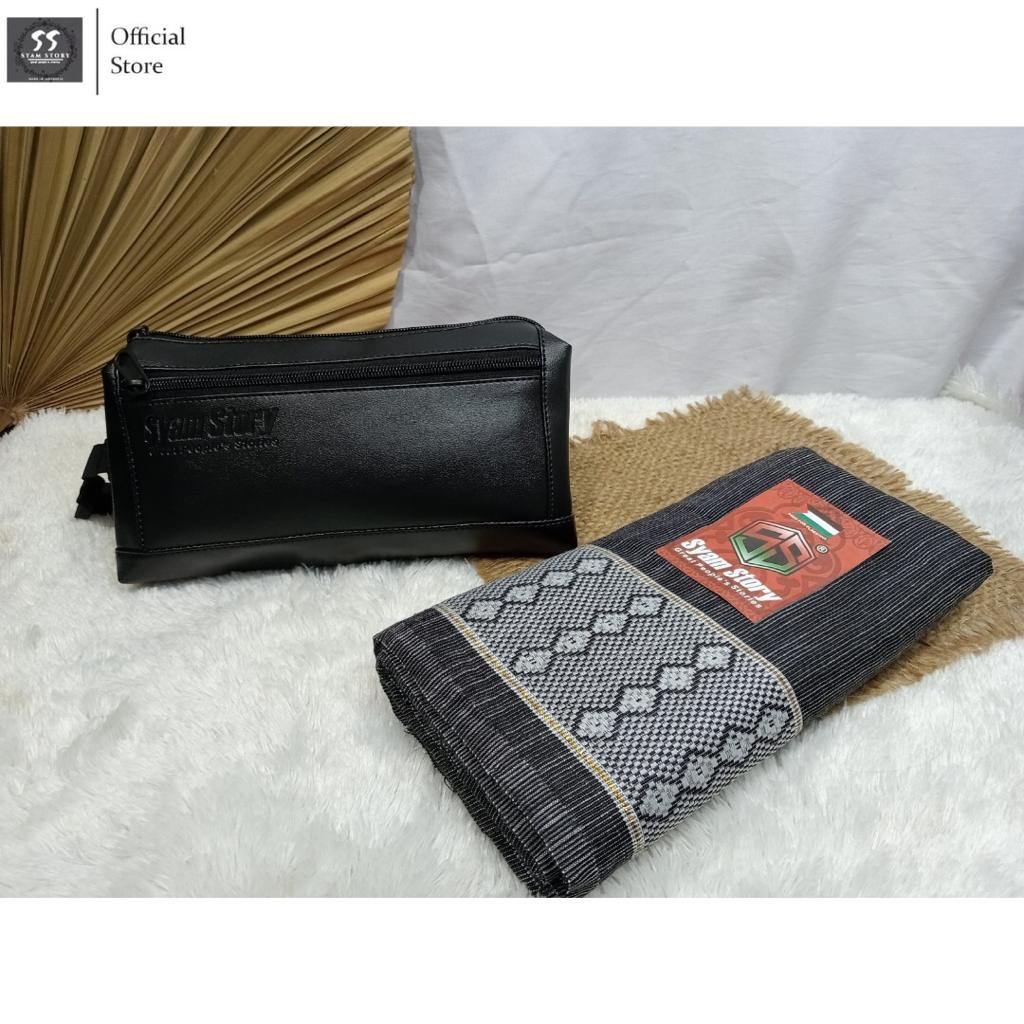 Sarung Dobbi Rayon Corak Hujan Traveling Pouch Sarung Full Dobbi Nusantara