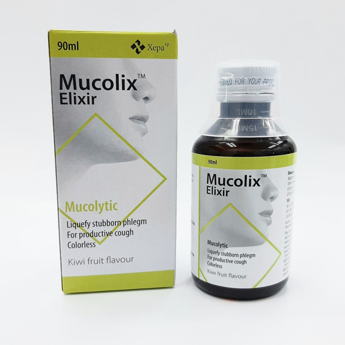 

Mucolix Syrup 90mL Kiwi Flavour Obat Batuk