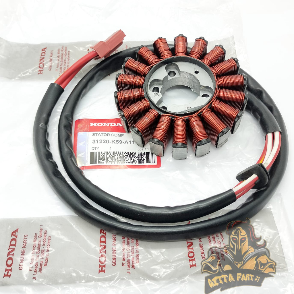 STATOR COMP SPULL ORIGINAL HONDA K59 KUALITAS ASLI ORIGINAL HONDA AHM PRESISI BERFUNGSI DENGAN BAIK VARIO 150 LED PCX 150 ADV 150 SPUL SPOL SPOOL