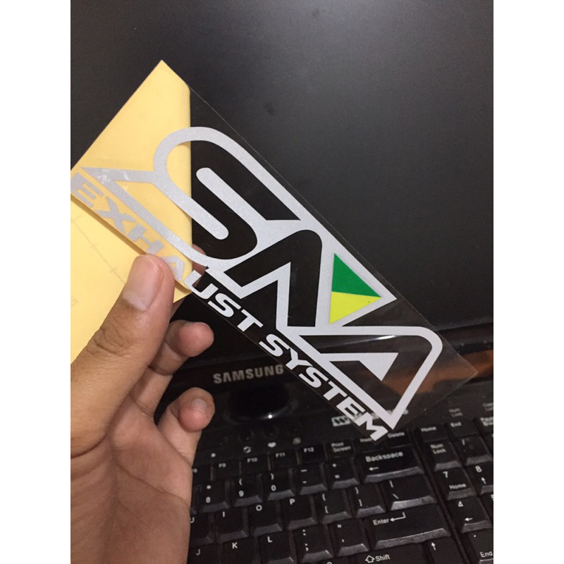 

sticker stiker SNA exhaust sistem