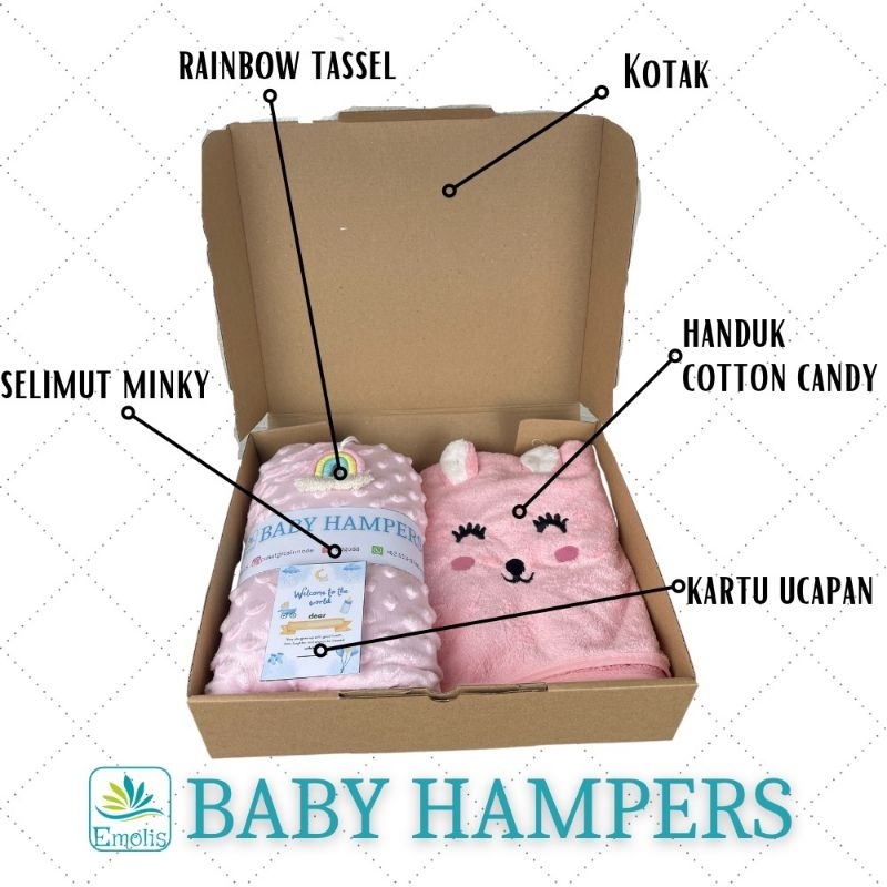 Hampers Bayi Kado Bayi Lahiran Baby Handuk Selimut Jumper Sepatu Bayi HB19