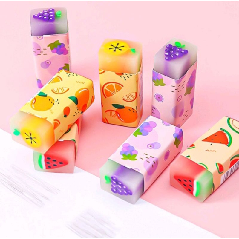 

Penghapus Pensil/Eraser Motif Buah-buahan Lucu & Unik YL