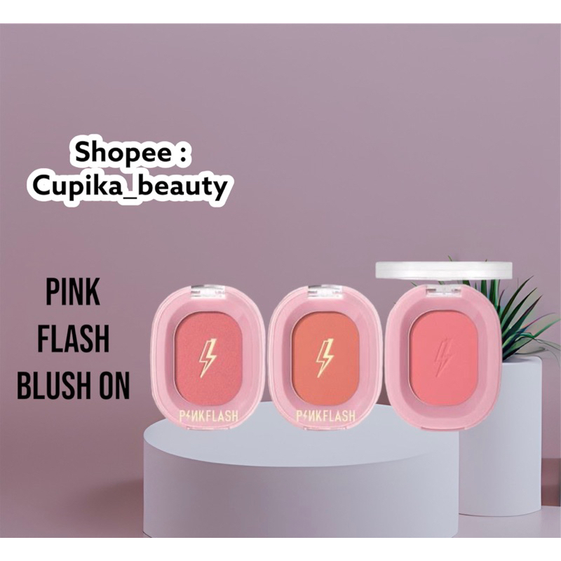 &lt;ck.x&gt; pink flash blush on single pink flash blush on padat single - PINKFLASH Soft Pigment Blush On / OhMyHoney Blush Soft Powder Naturally Pigmened