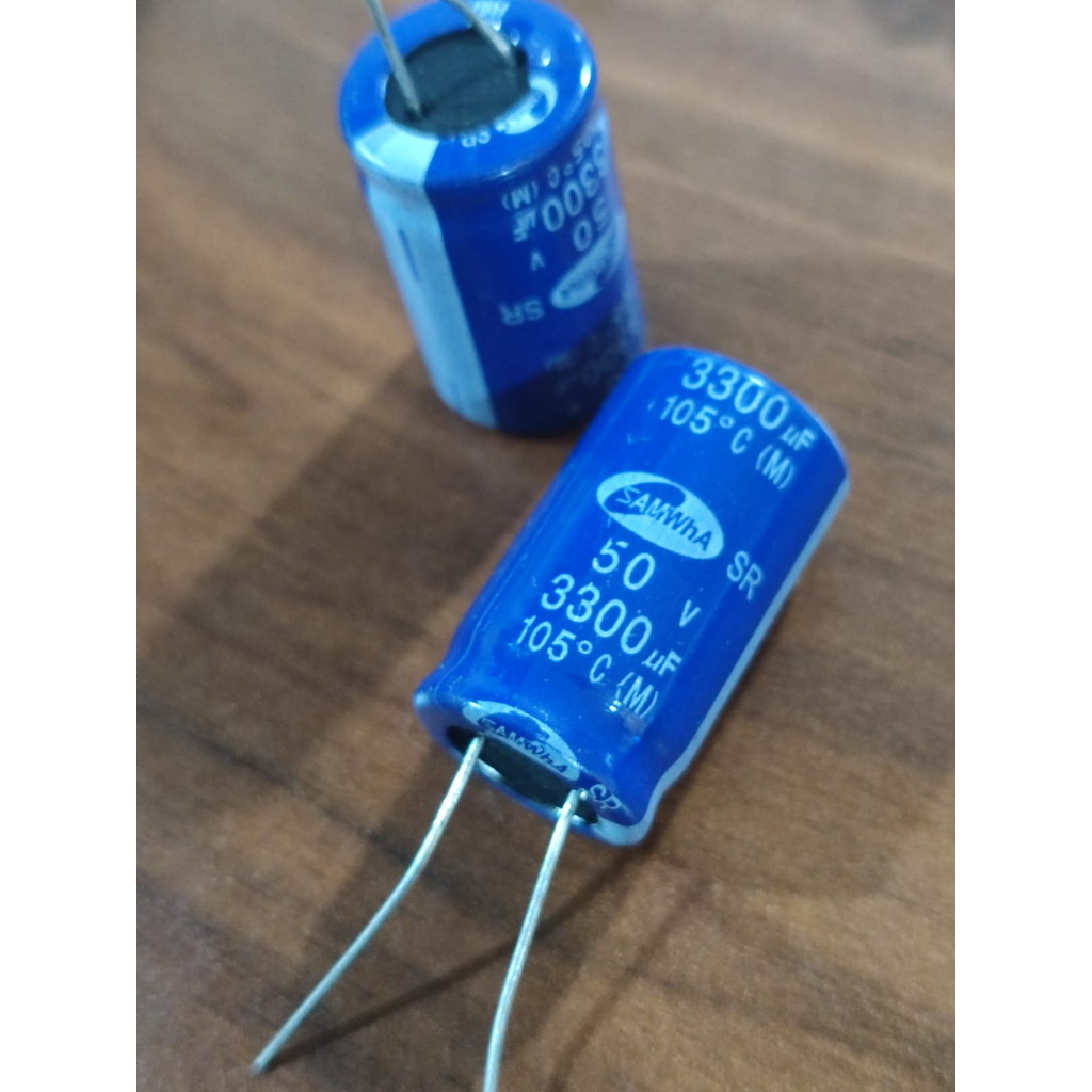 Kapasitor Capacitor ELCO 3300uf 50v / 3300 uf 50 v / 3300uf/50v Elko 3300uF 50V