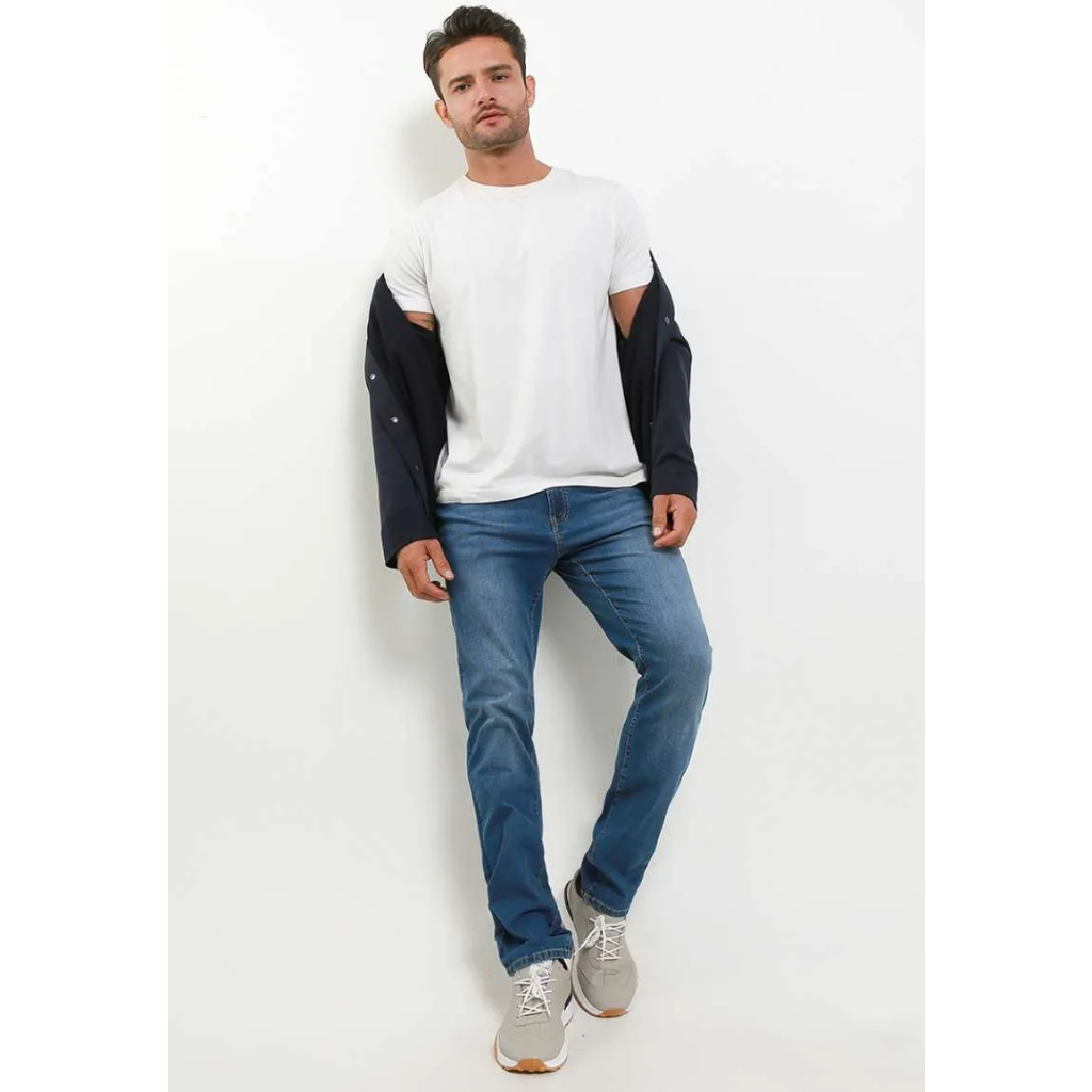 Giordano Men's Essentials Jeans - Med Blue size 30