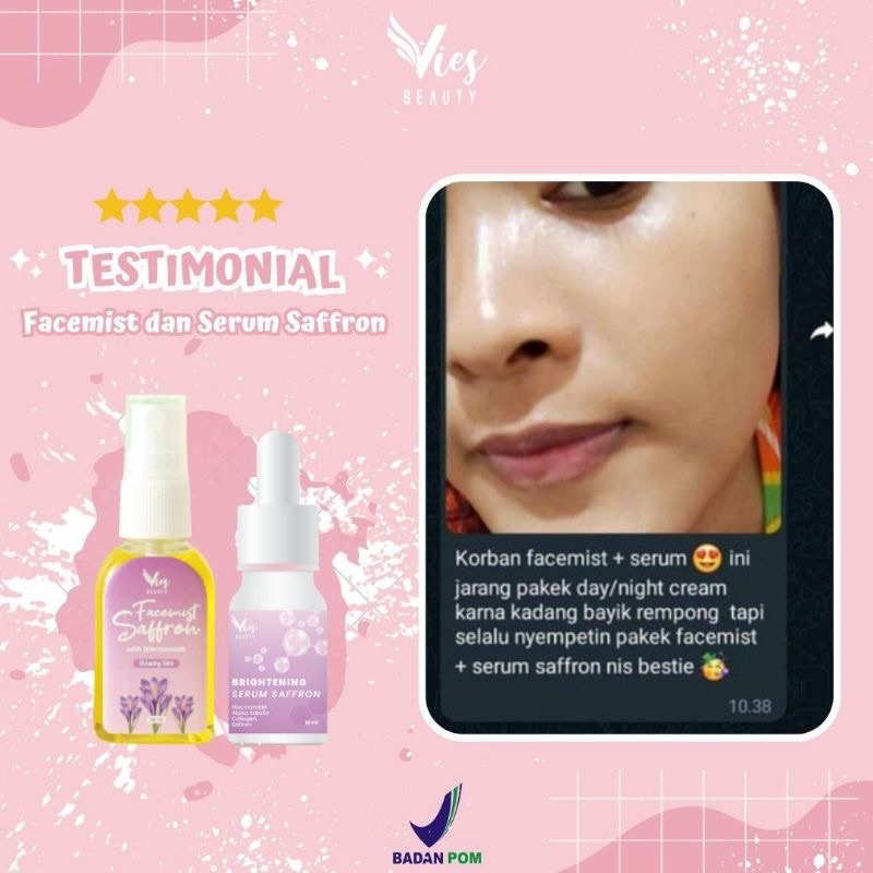 FACE MIST SAFFRON BY VIES UKURAN 30ml BPOM