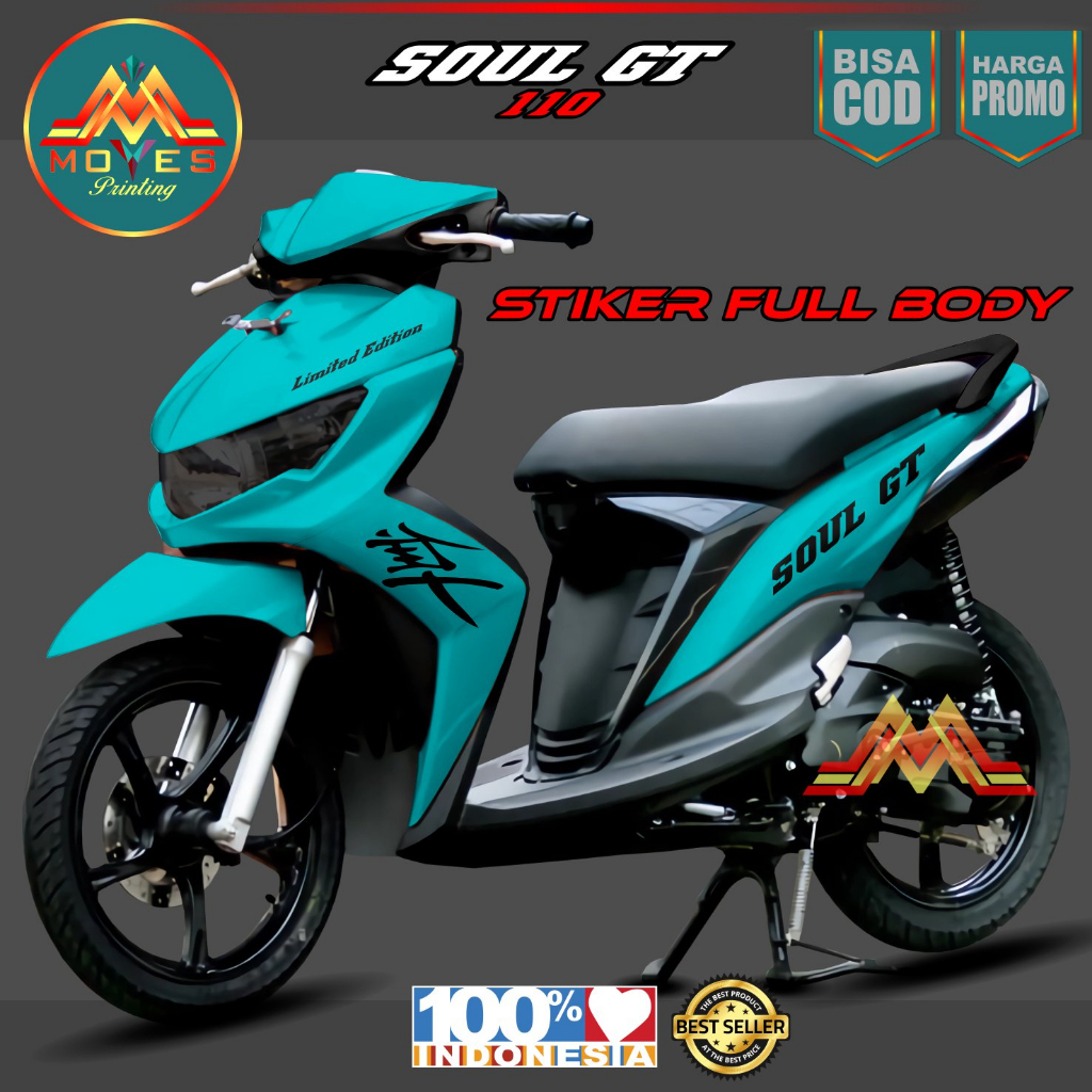 TERBARU ⭐⭐⭐⭐⭐ POLOSAN ANTI LUNTUR . Decal MIO SOUL GT 2013 Full Body - Decal Variasi Dekal Yamaha MI