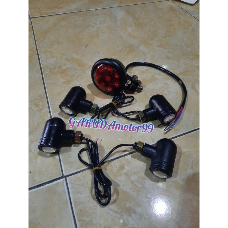 PAKET HEMAT LAMPU JAPTSYLE LED UNIVERSAL ALL MOTOR CUSTOM JAPSTYLE TIGER MO THUNDER SCORPIO BYSON VI