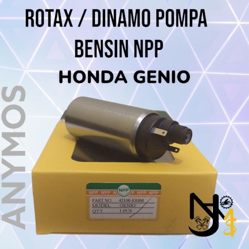NPP ROTAX / ROTAK / DINAMO POMPA BENSIN MOTOR NEW BEAT/GENIO KODE KOJ
