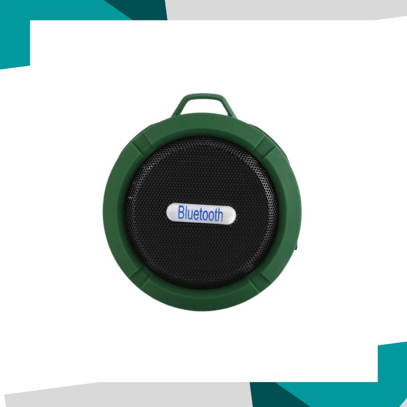 Taffware Mini Outdoor Bluetooth Speaker - C6 - Black - sedia speaker bluetooth bass aktif karaoke  15 inch  12 mini laptop besar advance gmc