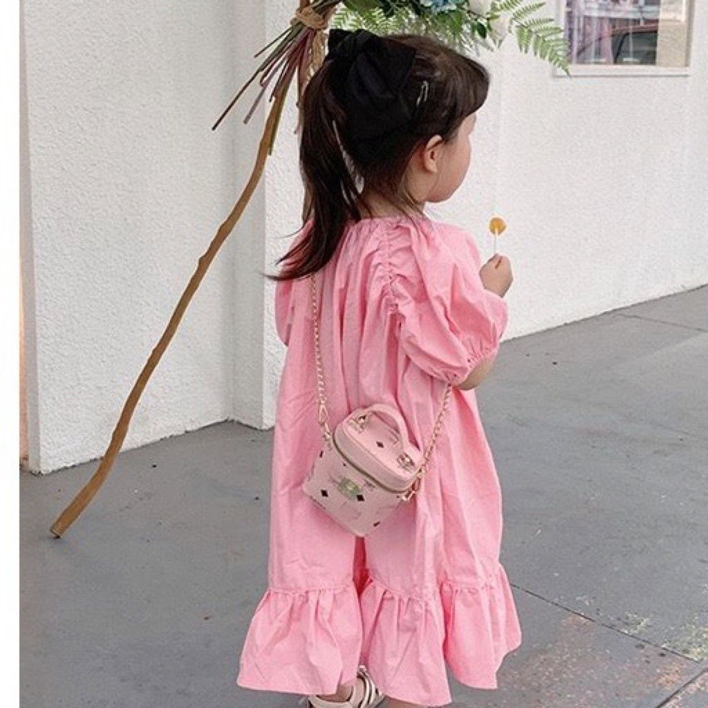 FT14 Tas Selempang Anak kecil Kulit Leher samping Wanita wallet Trendy trendi Kulit multifungsi High quality leather dove Korean P 10 x L 6.5 x  T 12 cm