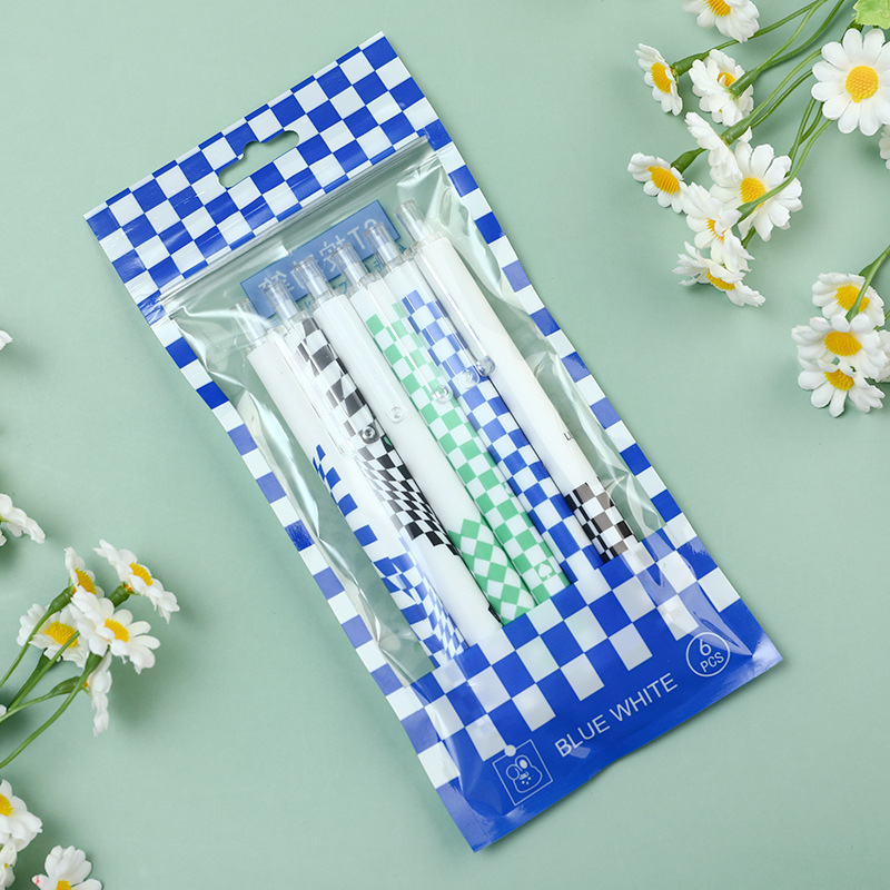 6 pcs Pulpen import berkualitas design cantik dengan warna menawan