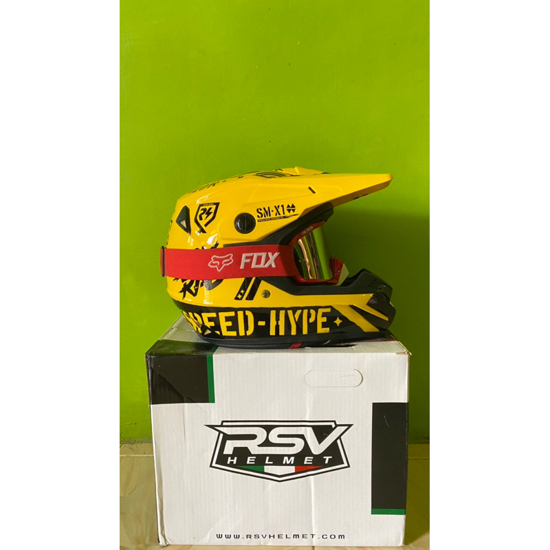 PRELOVED HELM RSV ORCA ESQUELETO SERIES - YELLOW