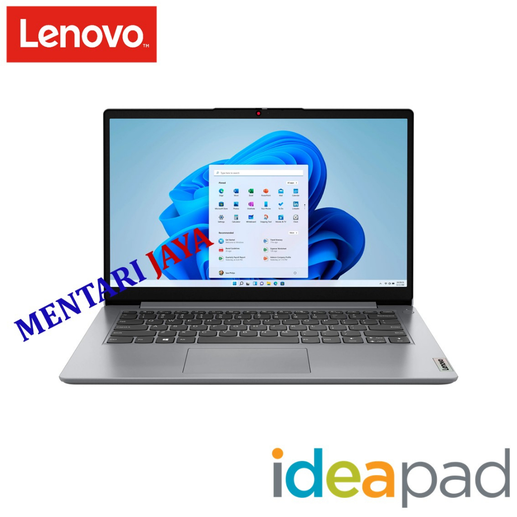 LAPTOP LENOVO IDEAPAD SLIM 1 INTEL N5030 RAM 4GB 64GB 128GB 14 INCI WINDOWS