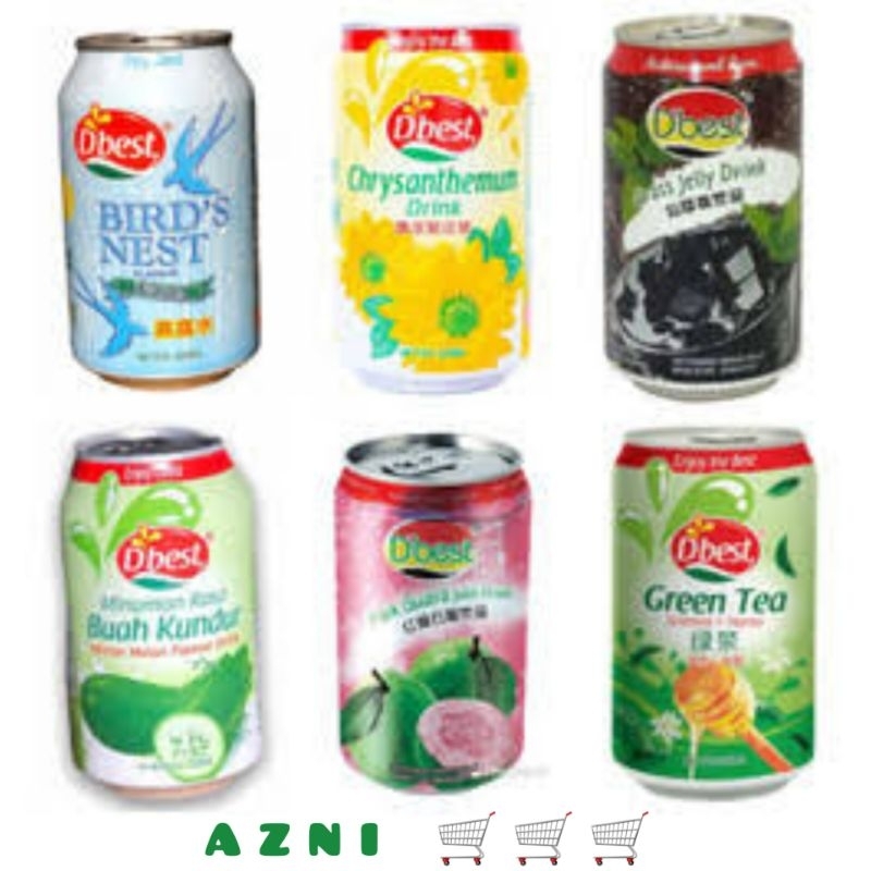 

D'BEST 1 DUS ISI 20 PCS 320 Ml - DBEST SARANG BURUNG/ CINCAU/ KUNDUR/ MINUMAN KALENG ALL VARIAN