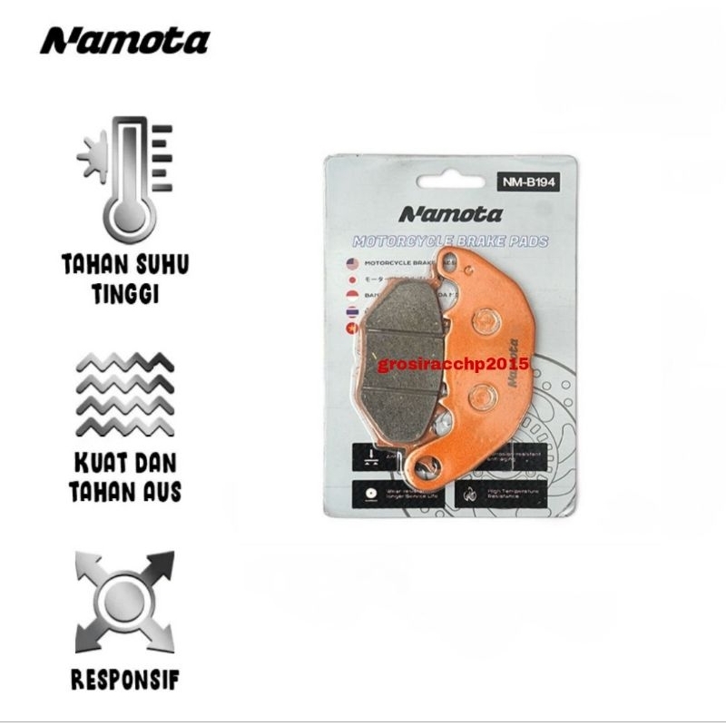 NAMOTA MOTORCYCLE BRAKE PADS NM-B194 X-MAX 250 MT 25