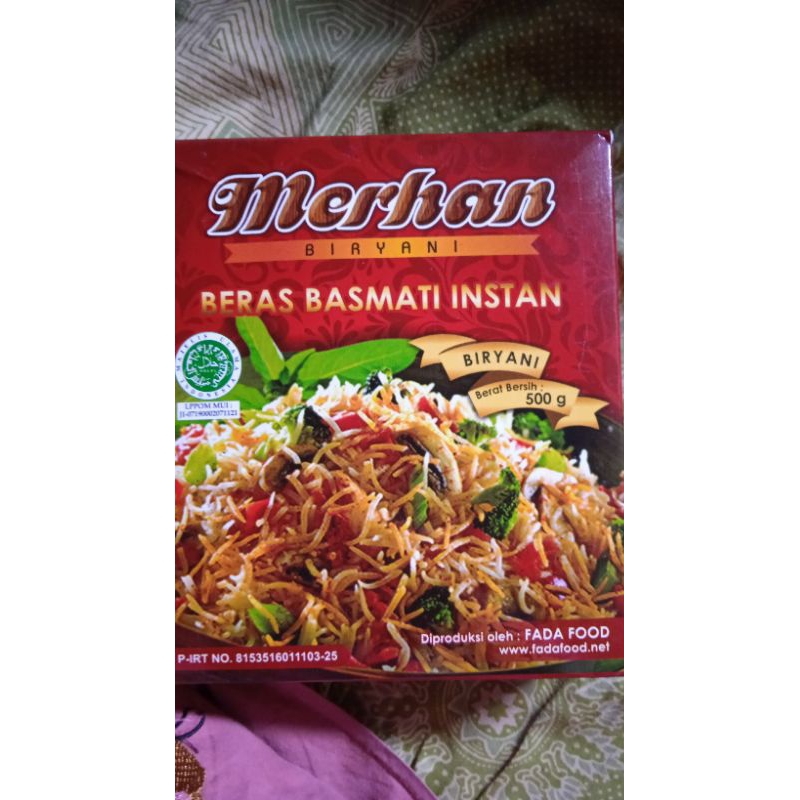 

merhan nasi brasmati instan kebuli dan biryani