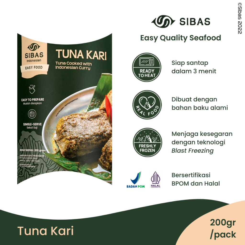 

Sibas RTH - Ikan Tuna Kari Siap Saji / Kari Ikan Tuna / Makanan Ready To Heat / Indonesian Series