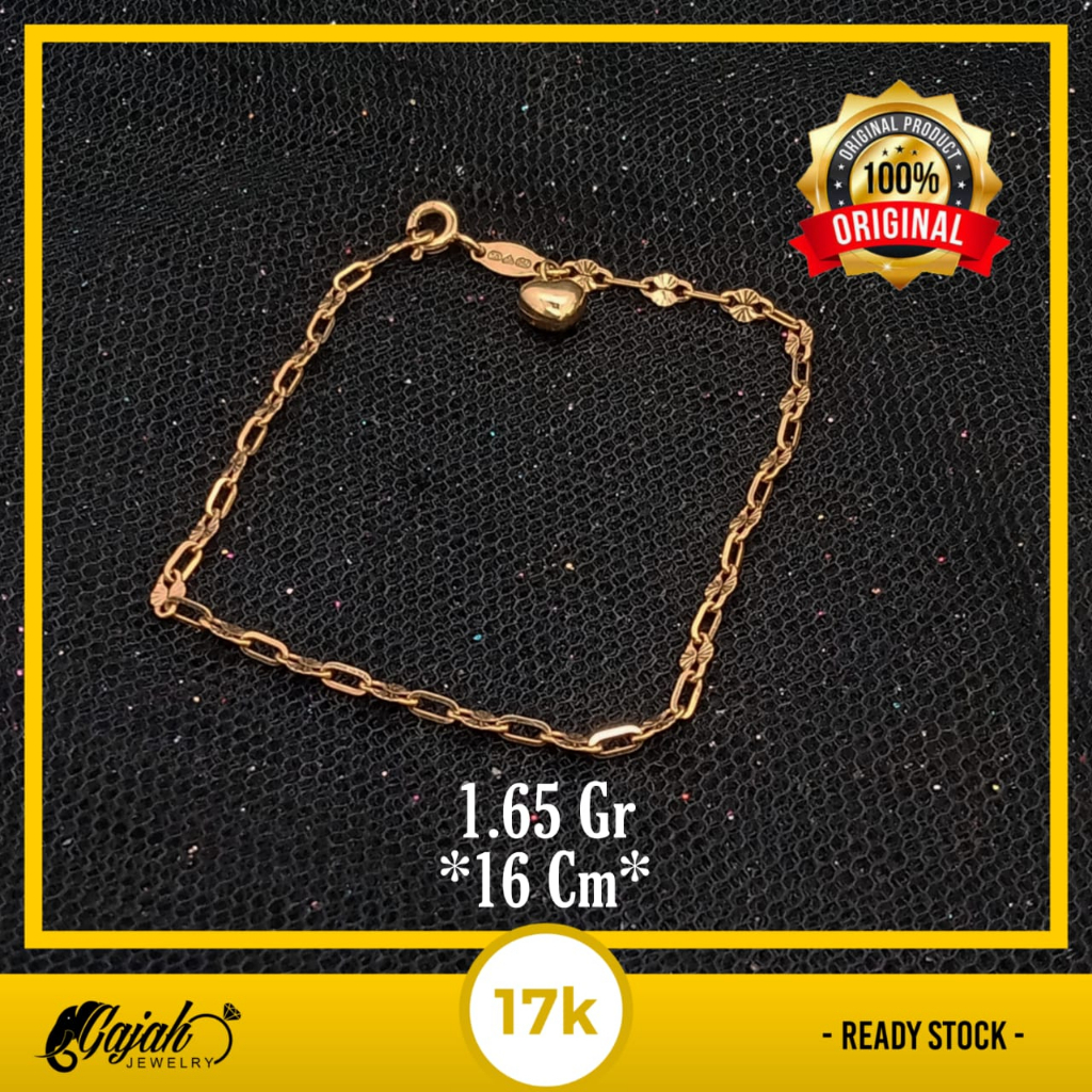 Gelang Emas 17K - 1.65 Gr Kadar 750 - 4743