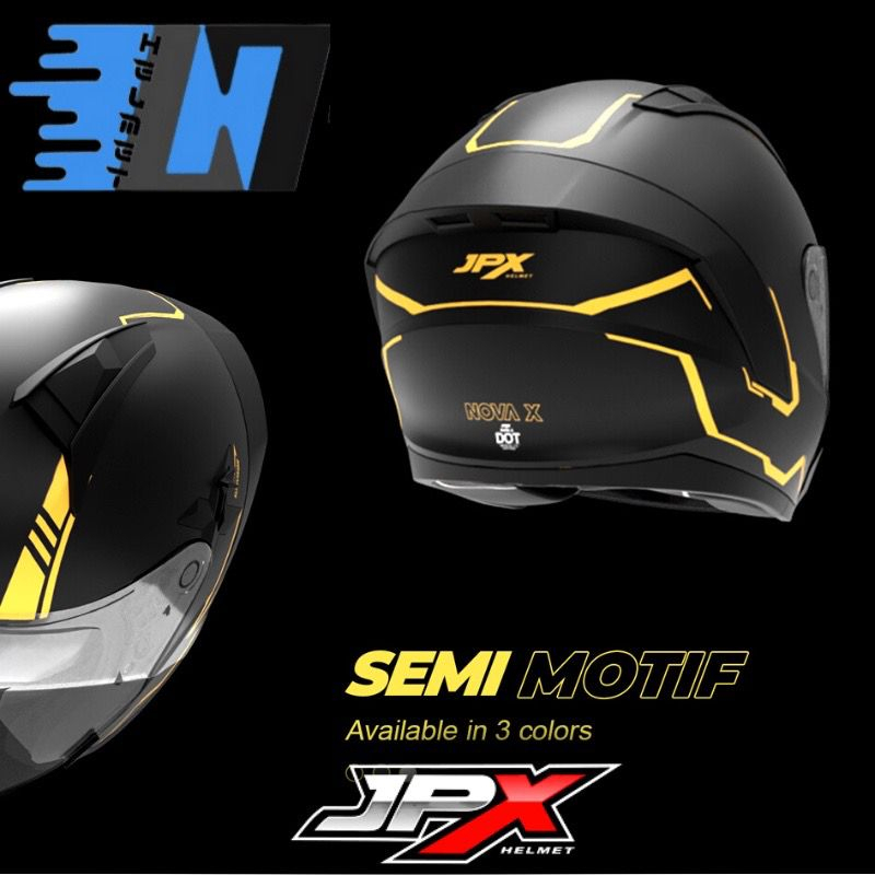 HELM JPX NOVA X HALF FACE DOUBLE VISOR FREE