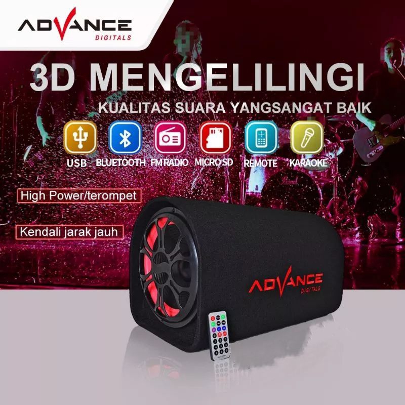 Speaker Advance Bluetooth T-101BT 5 Inch Subwoofer Speaker