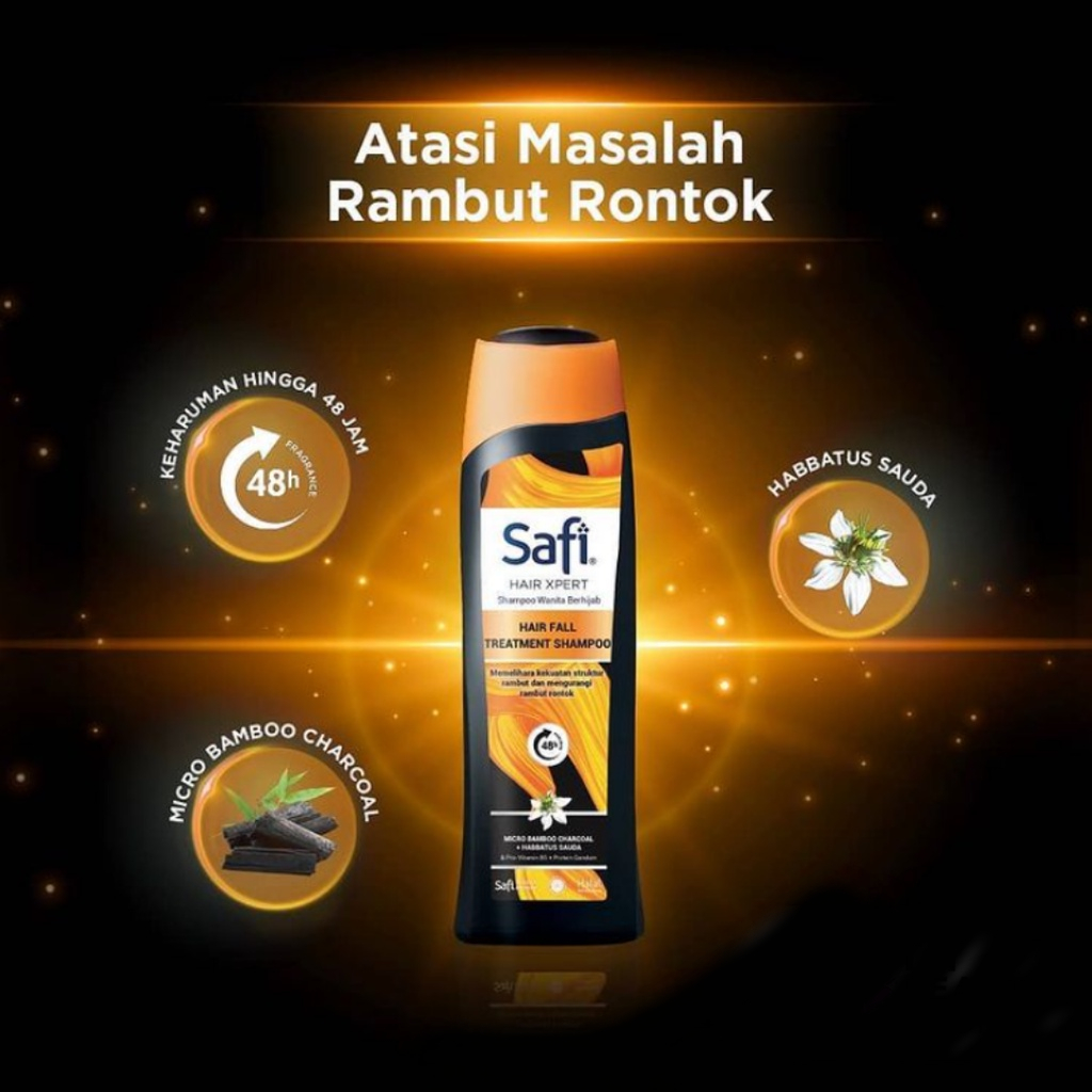 SAFI Hair Xpert Shampoo | Conditioner 160g 180g 320g | Anti Ketombe Rontok Lepek Gatal