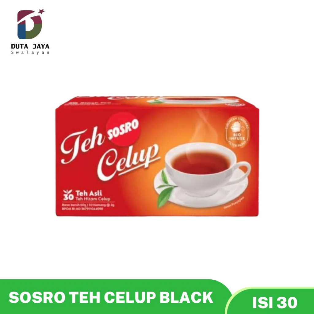 Sosro Teh Celup Black Tea Isi 30 Teh Hitam 30s