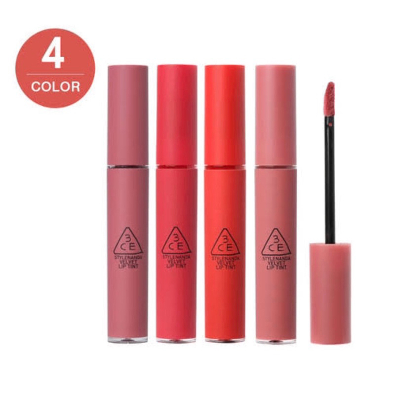 3CE Velvet Lip Tint 4g | Soft / Matte / Long-Lasting MLBB / Gradient Lips