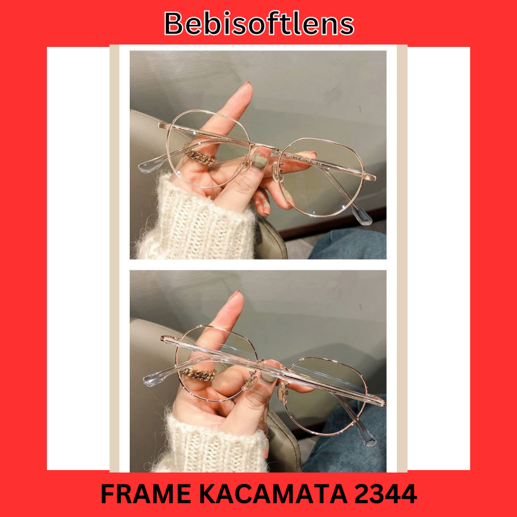 Kacamata Korea Kotak 2344 Kacamata Photocromic, Kacamata Bluecromic, kacamata Anti radiasiKaca Mata Minus Wanita Pria  Normal ,Kacamata Gaya, Kacamata Kotak, Kacamata Cat Eye / BB