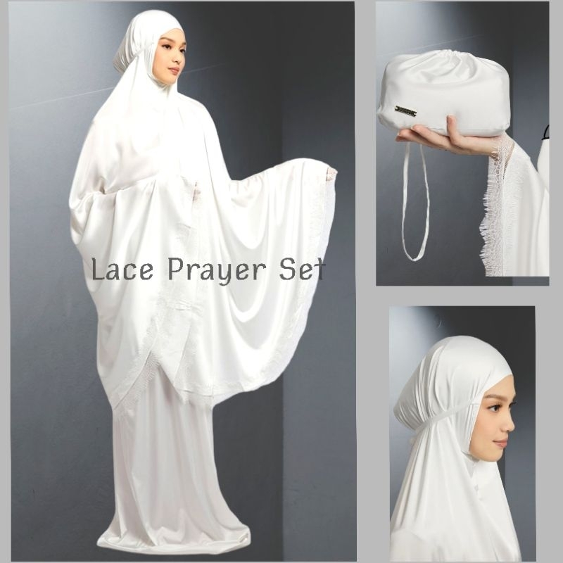 LACE PRAYER SET SATIN  Kamiidea