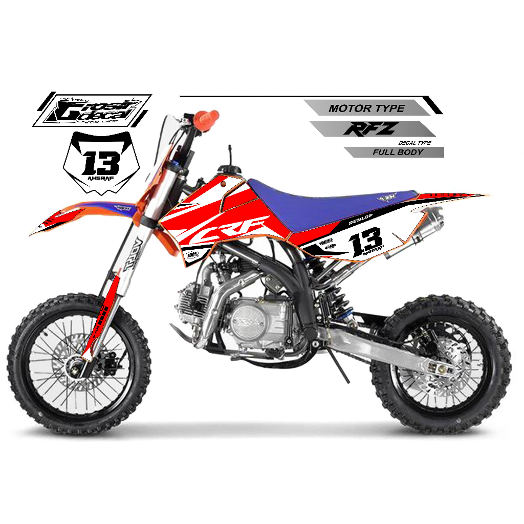 Decal Sticker Mini Trail RFZ 110cc  / 125cc Full body Free Custom