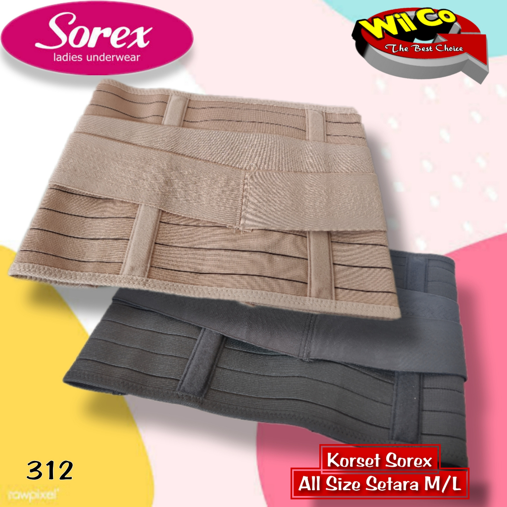 K312 - [Per 1 Pcs ] SETAGEN KORSET PELANGSING PERUT SOREX SLIMMING CORSET FREE SIZE