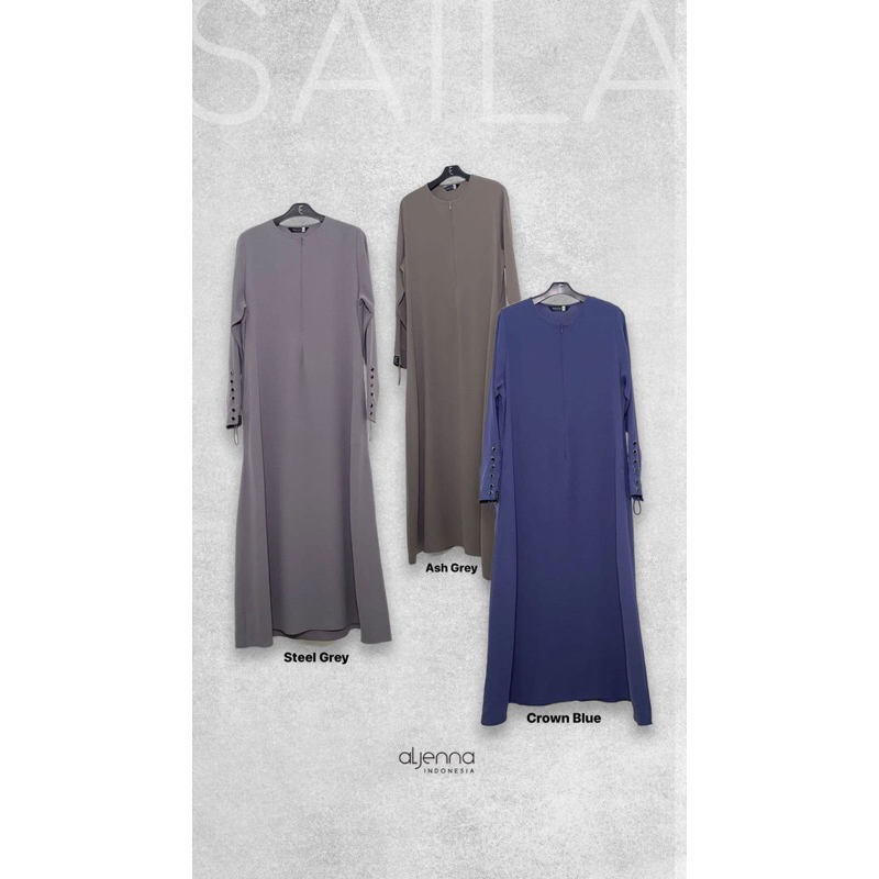 Saila Dress Steel Grey Size S Aljenna