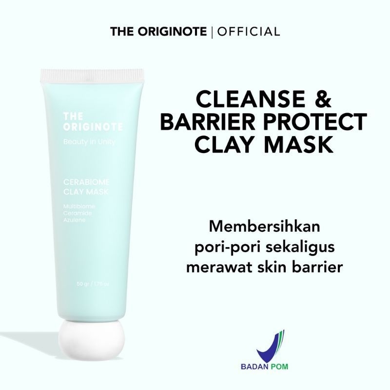 The Originote Cerabiome Clay mask / Charcoal mask / Peeling mask / Jelly mask / masker wajah