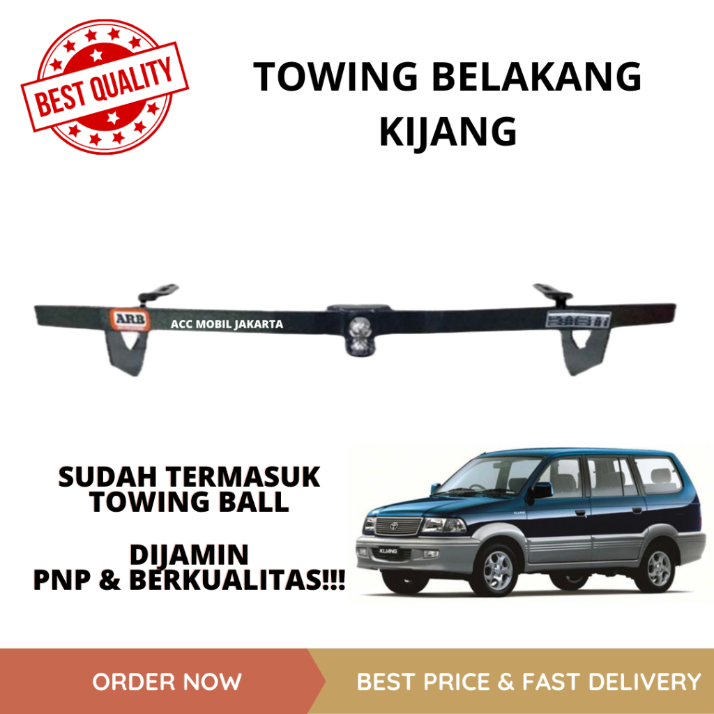 TOWING BAR BELAKANG KIJANG - TOWING BESI PENGAMAN BEMPER BELAKANG KIJANG