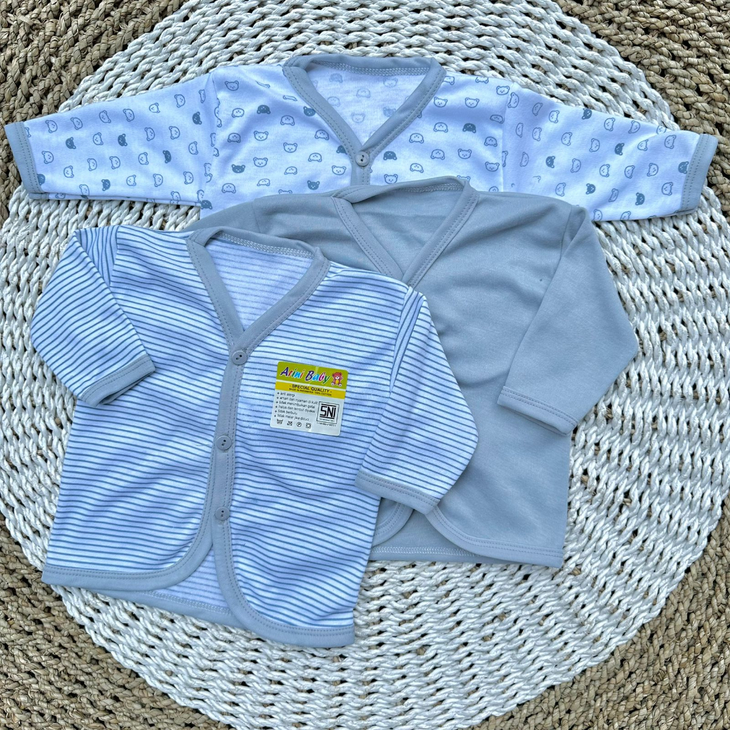 3 PCS Baju Lengan Panjang Bayi Bayi Atasan Bayi Baju Newborn Baju Bayi Baru Lahir Gift Bayi Hadiah Lahiran Bayi Baju bayi lengan panjang