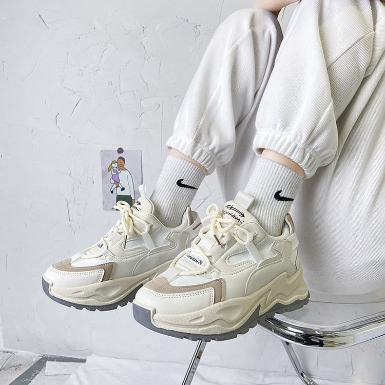 &quot;FREE BOX&quot; LV0082 Sepatu Sneakers Wanita  Sport Shoes Sepatu Fashion Wanita Korea Premium Quality