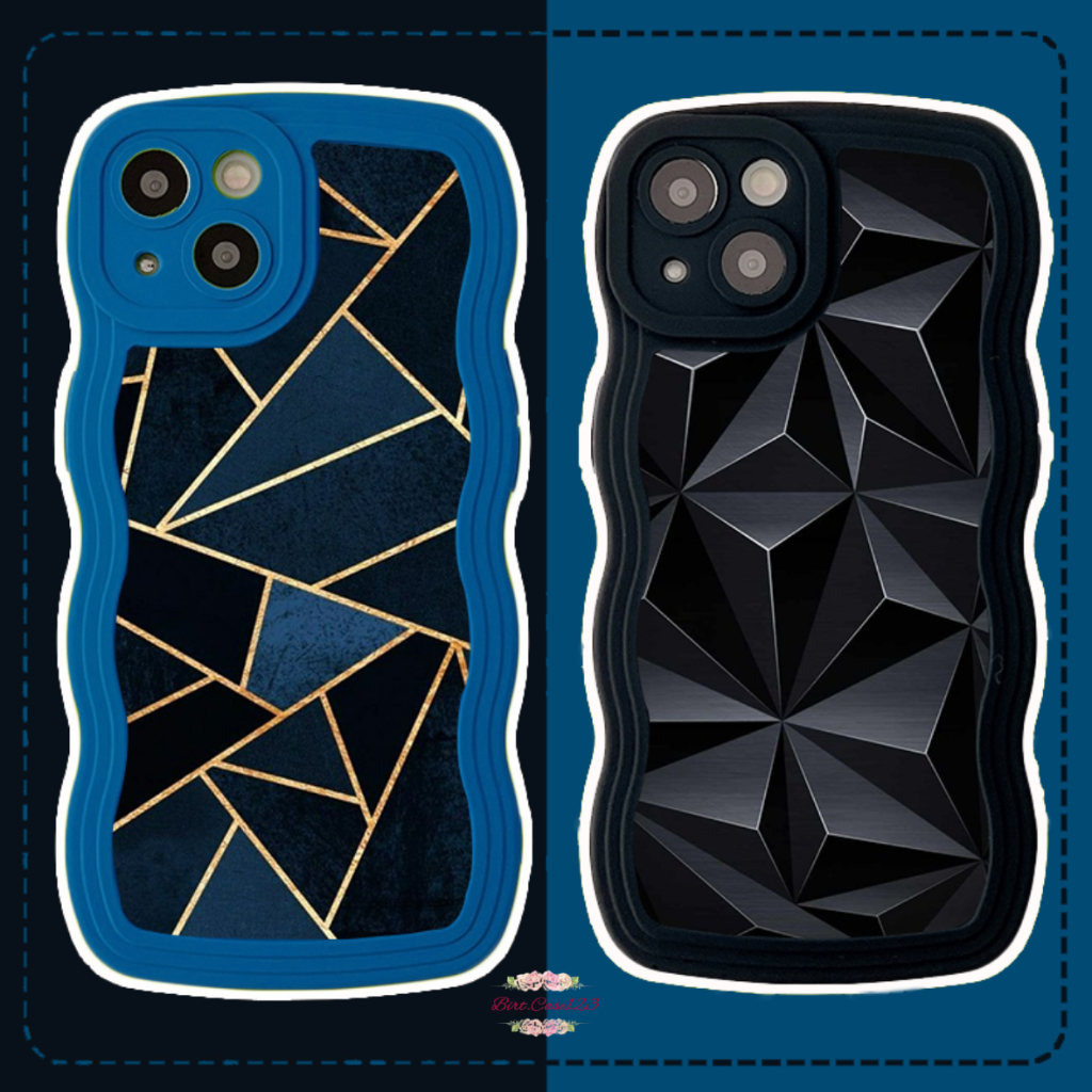 CUSTOM SOFTCASE SILIKON GELOMBANG WAVY CUSTOM GEOMETRI FOR REALME C2 5 5I C11 C20 C12 C25 NARZO 30A 50A PRIME C30 C35 BC7666