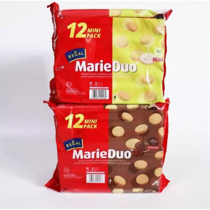 

Regal Marie Duo 12 Mini Pack Rasa Vanilla & Chocolate