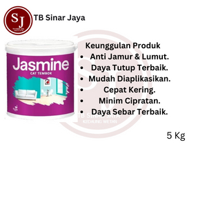 Jasmine Galonan 4.5kg Cat Tembok Dinding Plafon Berkualitas Ekonomis -110 Ocean