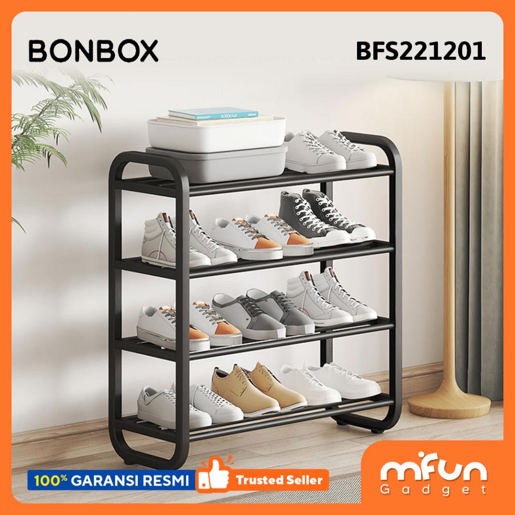 Rak Sepatu 4 Susun Bonbox BFS221201 Rak Serbaguna