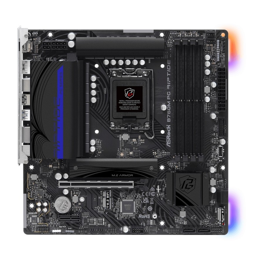 ASRock B760M PG Riptide (LGA1700, B760, DDR5, USB3.2 Type-C, SATA3)